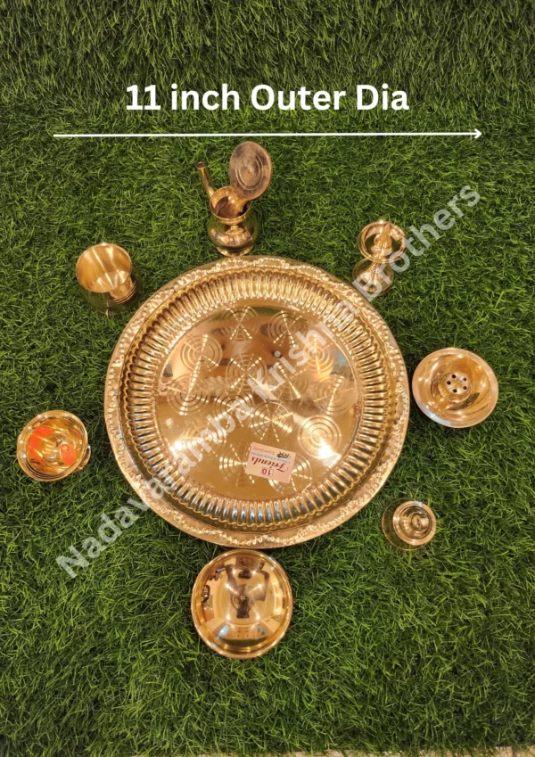 Brass Ashtamangalya Set - Image 12