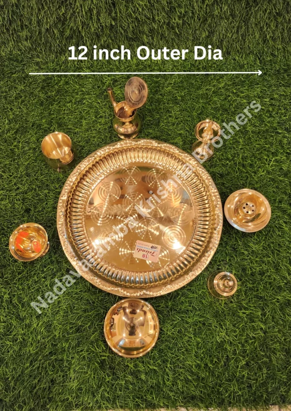 Brass Ashtamangalya Set - Image 15