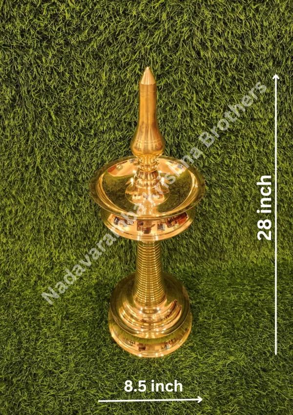 Brass Kerala Traditional Medium Lamp/Vilakku - Image 20