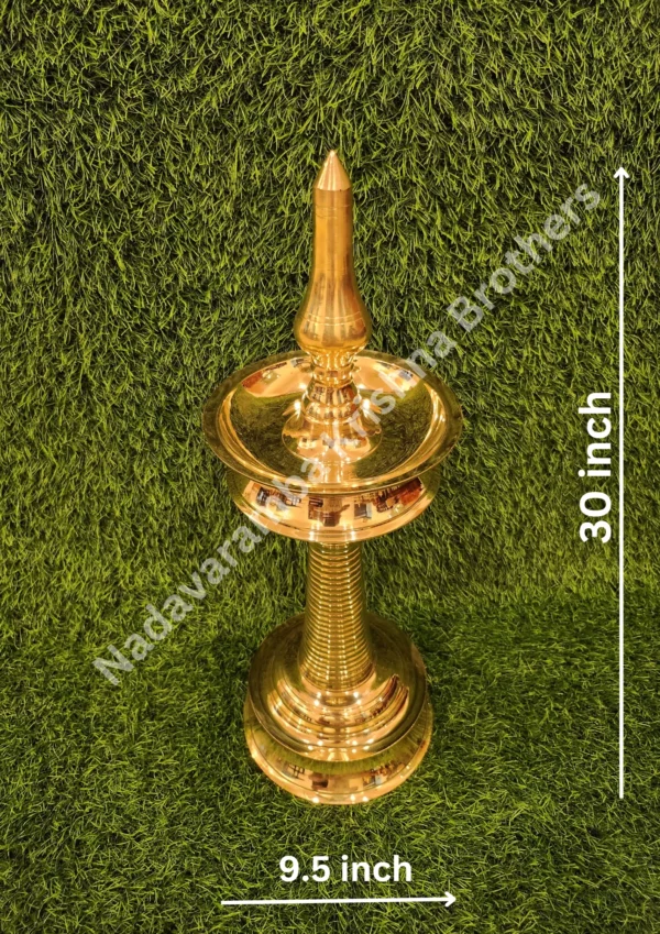 Brass Kerala Traditional Medium Lamp/Vilakku - Image 23