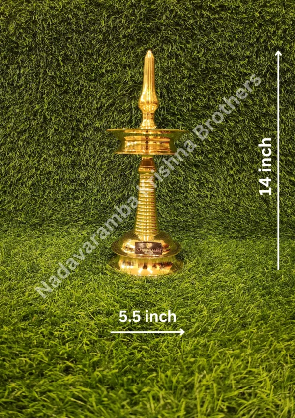 Brass Kerala Traditional Medium Lamp/Vilakku - Image 28