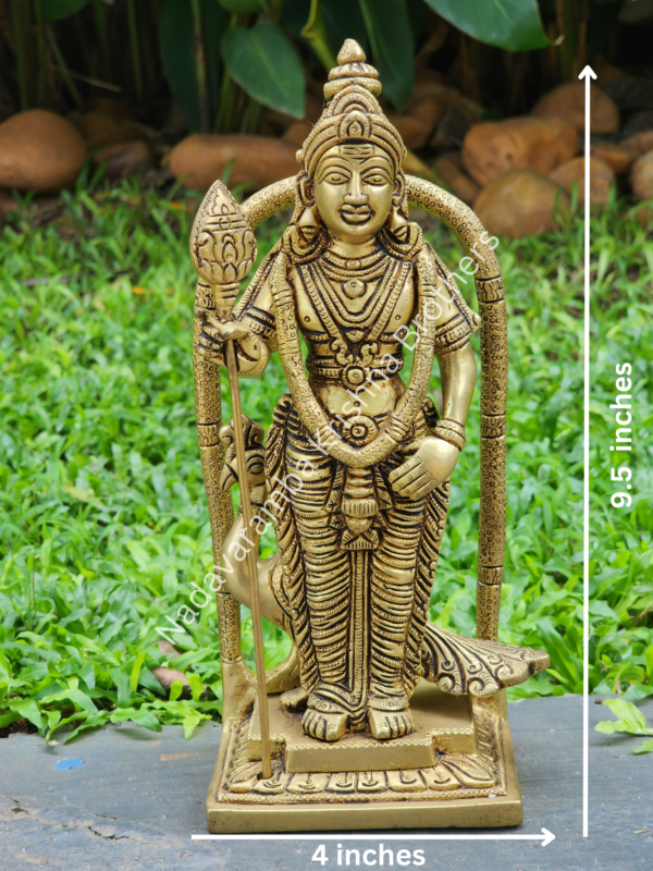 Murugan with Vel on Peacock