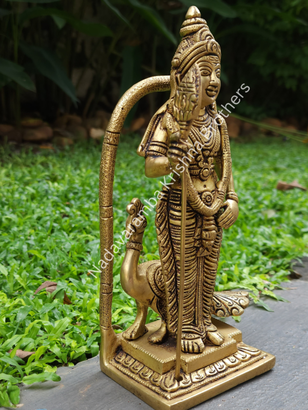Murugan with Vel on Peacock