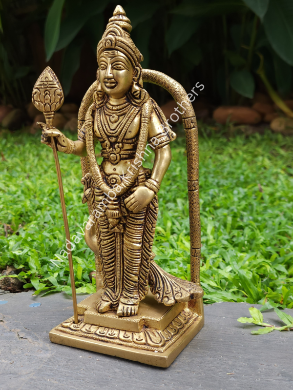 Murugan with Vel on Peacock