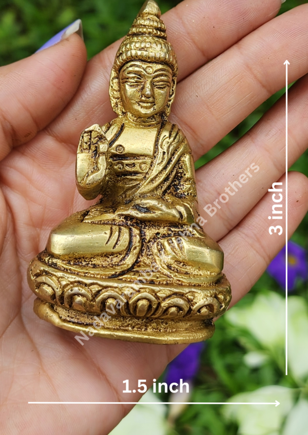 Buddha Brass Idol - Image 2