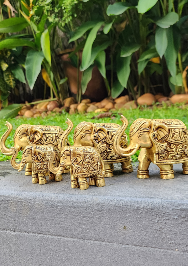 Brass Elephant Decor Idol - Image 4