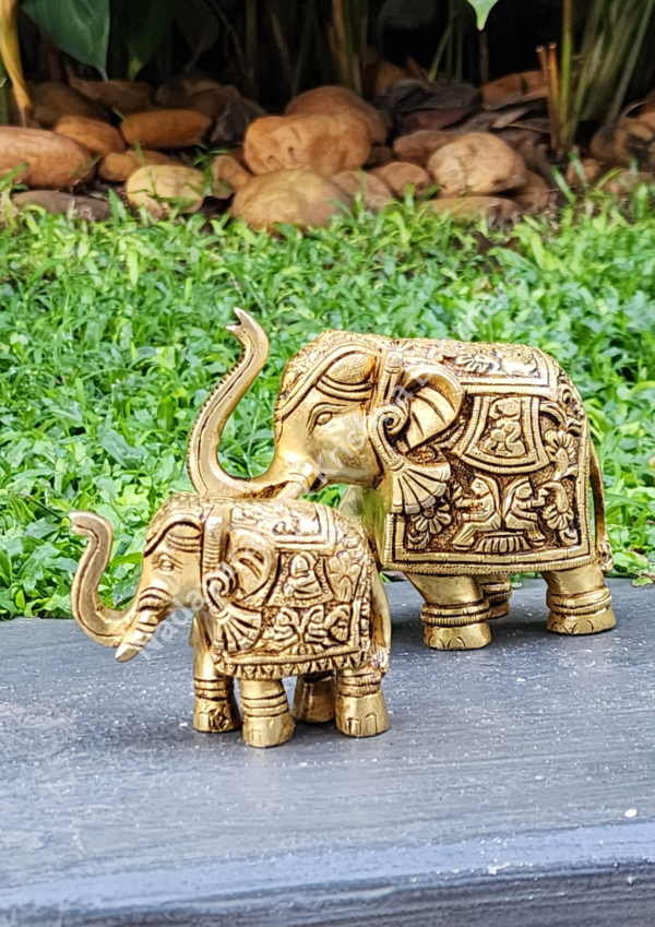 Brass Elephant Decor Idol - Image 3
