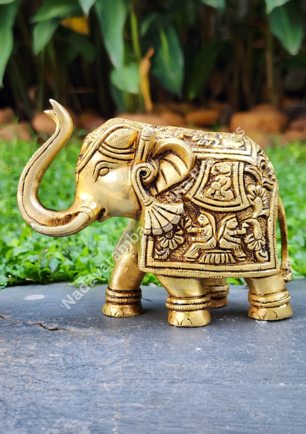 Brass Elephant Decor Idol - Image 2
