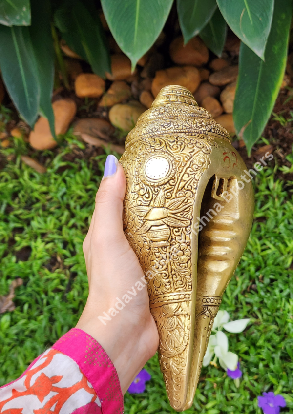 Brass Virat Roop Vishnu Shank (VISH-SHANK) - Image 3