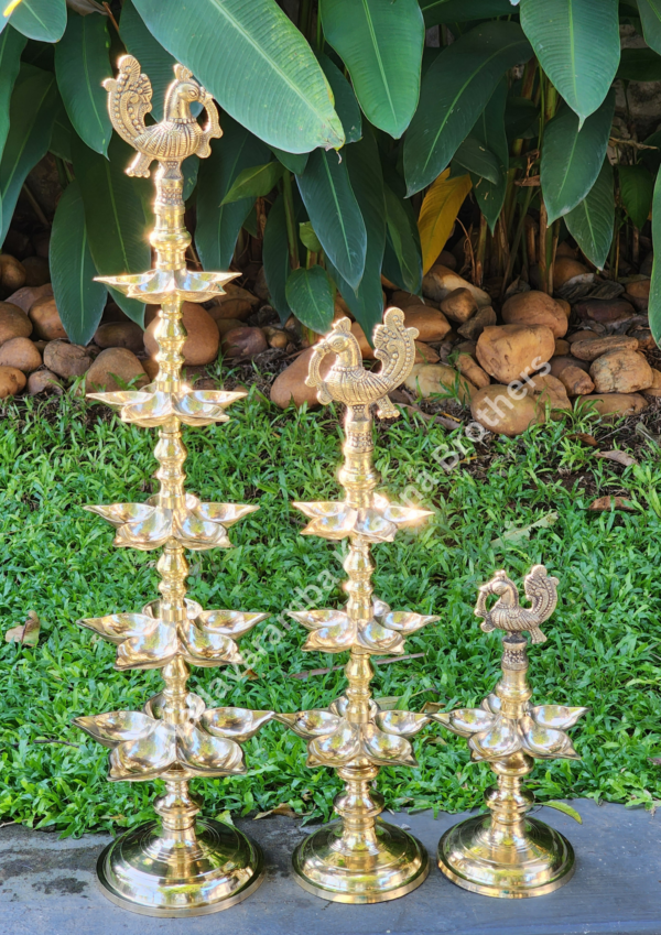 Fancy Brass Kerala Vilakku - Image 3