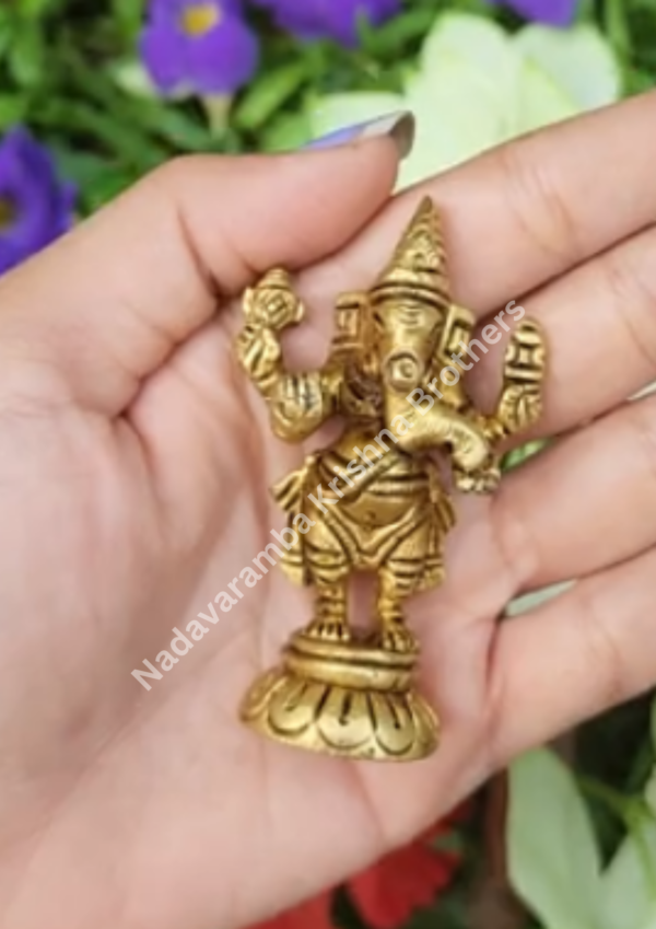 Brass Ganesh Idol 2.5inch SC-3718 - Image 3