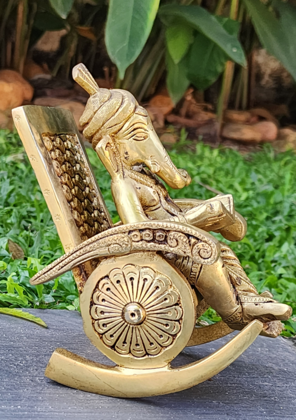 Chair Ganesh Reading Book 6 inch - Image 4