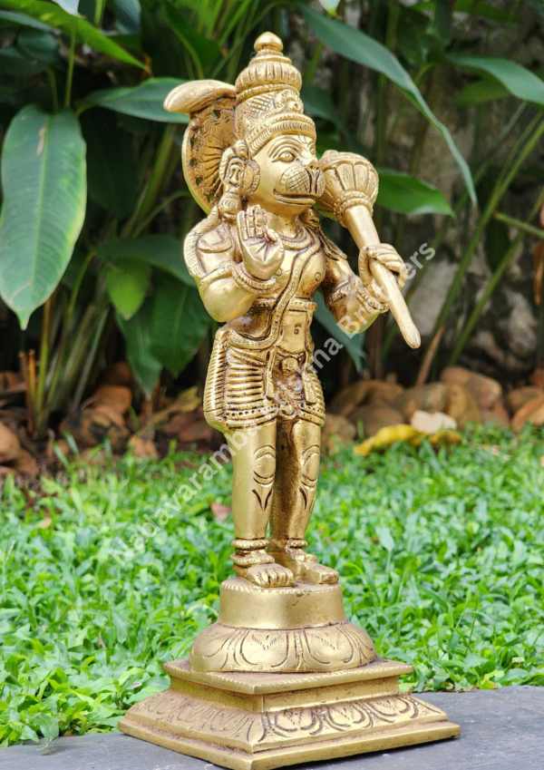 Hanuman 12 inch Brass Idol - Image 4