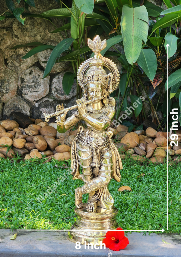 Shree Krishna Idol 29inch (Plain Model) BSK-30 - Image 3