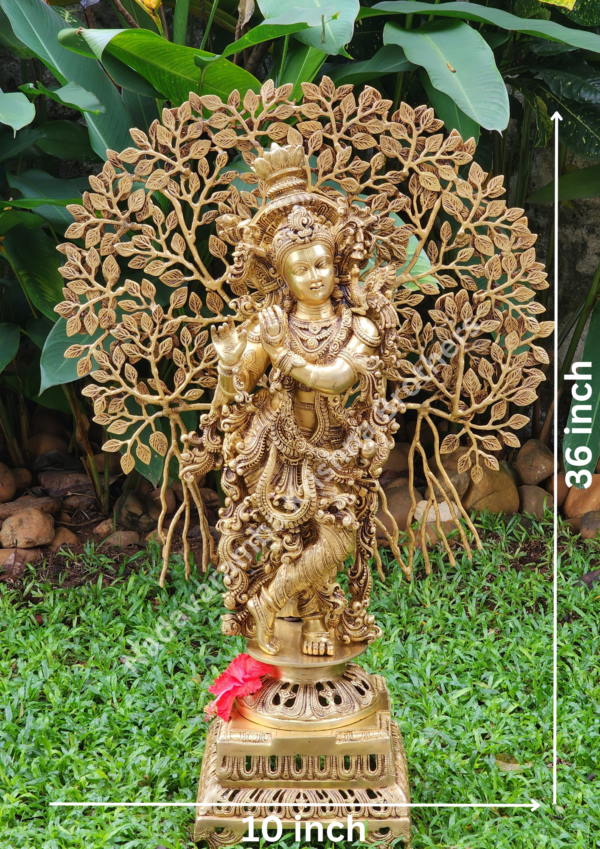 Krishna Idol with Kalpavriksham AAB-KT30 - Image 2
