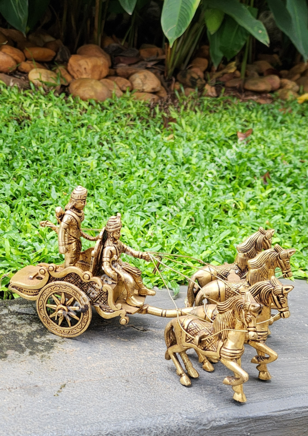 Arjuna Chariot Idol 9.5 inch - Image 3