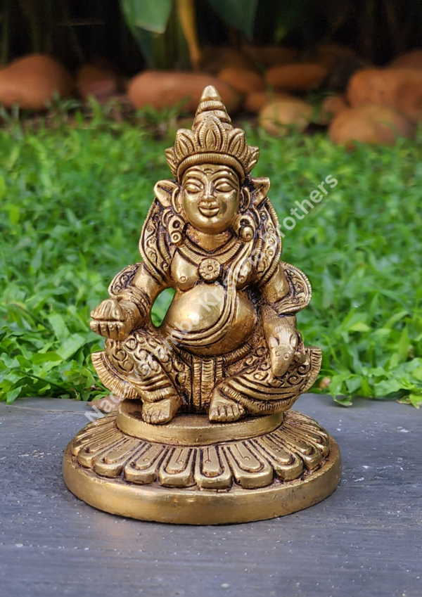 Brass Kubera Idol 5inch