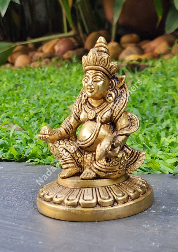 Brass Kubera Idol 5inch - Image 3