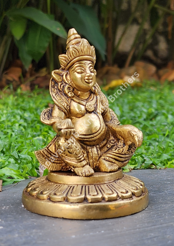 Brass Kubera Idol 5inch - Image 2