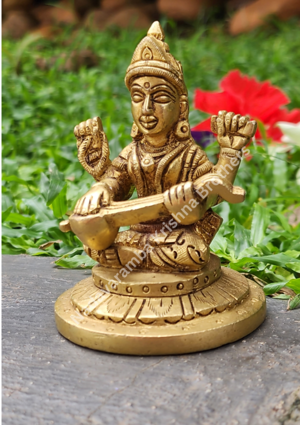 Goodess Saraswathi 3.5 inch - Image 4