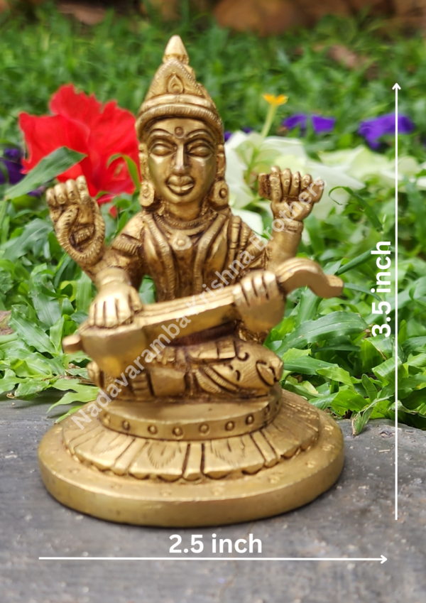 Goodess Saraswathi 3.5 inch - Image 2