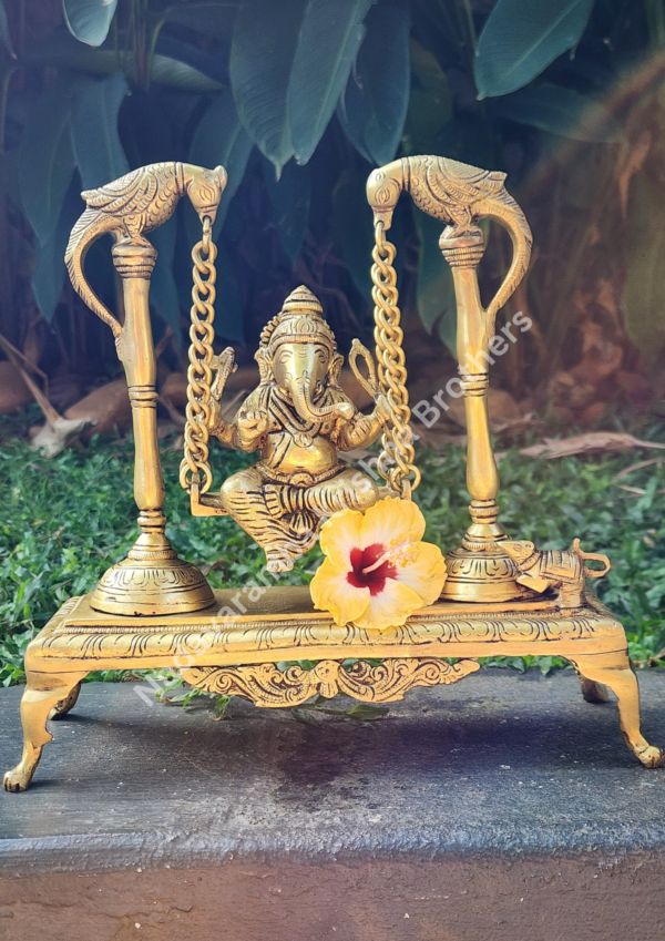 Shree Ganesh on Swing 9.5inch