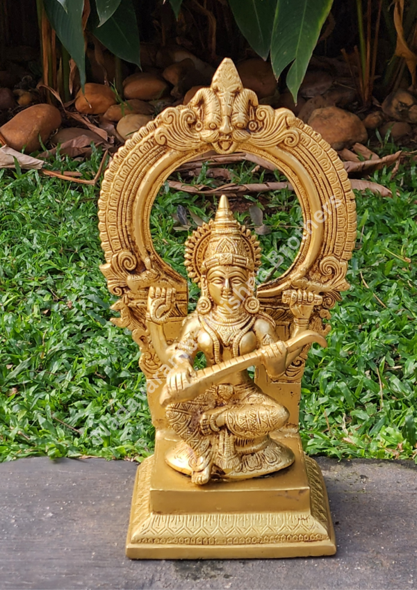 Goodess Saraswathi 14 inch - Image 4