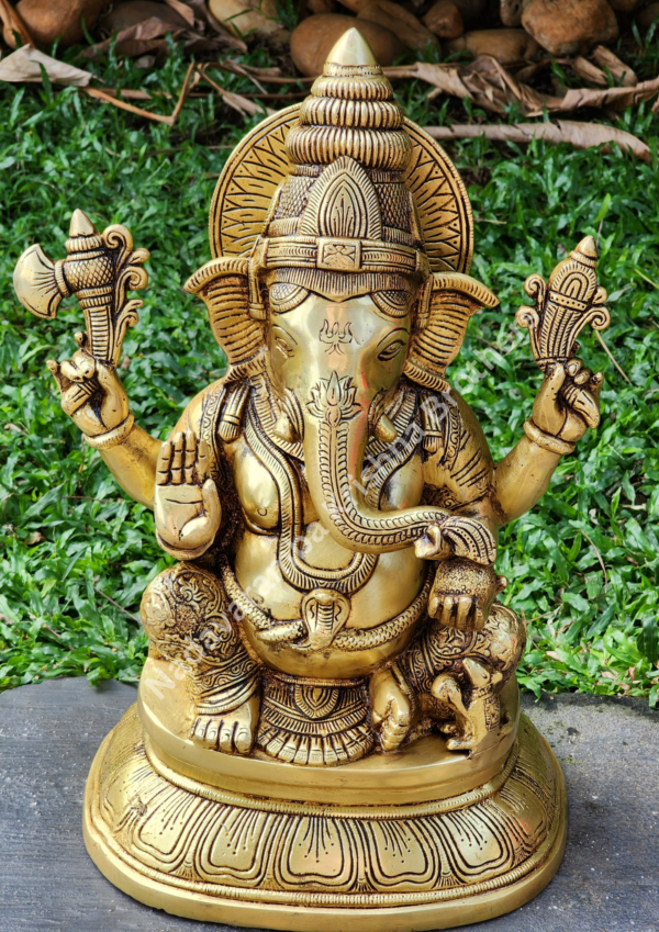 Lord Ganesha Idol 15inches - Image 4