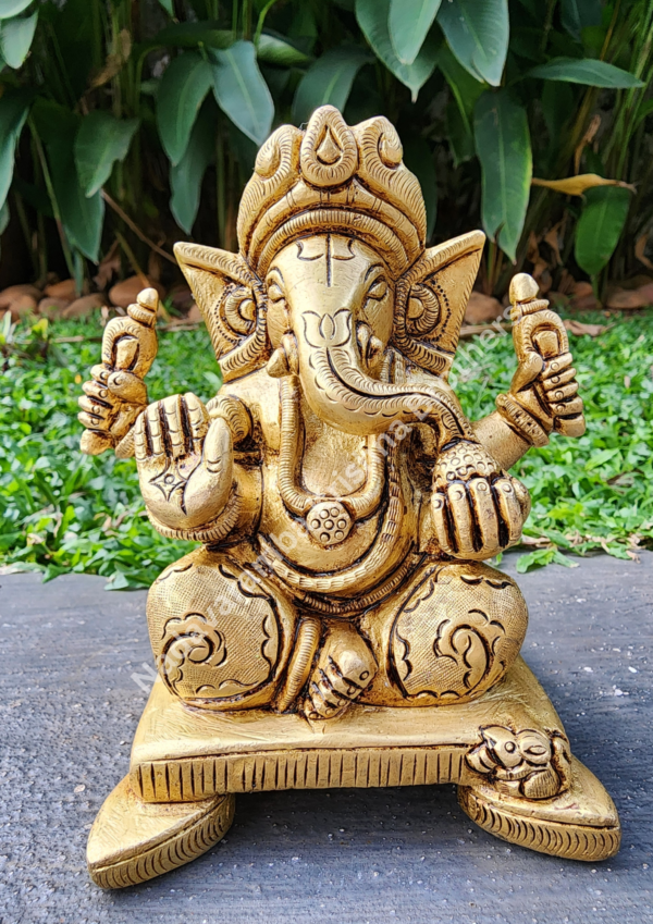 Brass Ganesha Idol
