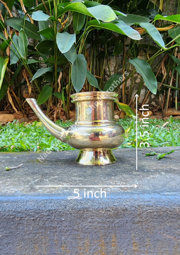Brass Traditional Pooja Kindi - Image 4