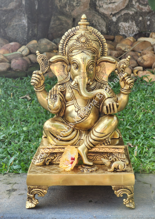 Ganesha Brass Idol