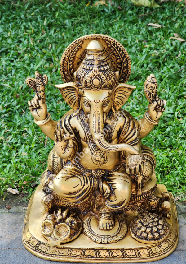 Shree Ganesha Idol 13inches - Image 3