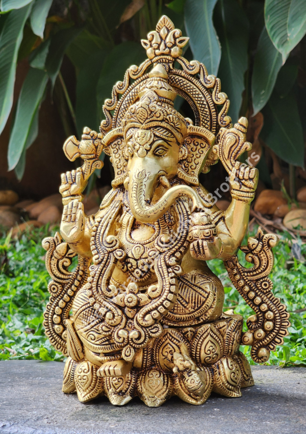 Lord Ganesha Idol 11 inches - Image 2