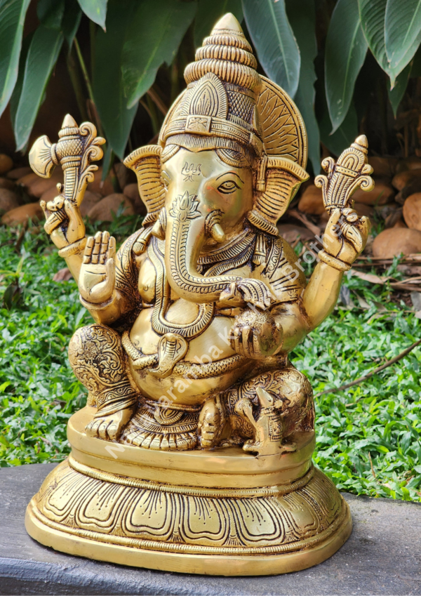 Lord Ganesha Idol 15inches - Image 3