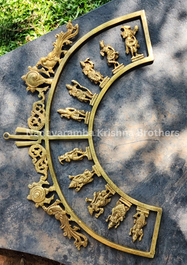 Dasavatharam Brass Wall Hanging II - Image 3