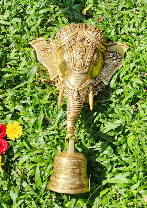 Elephant Wall decor with Bell - Image 4