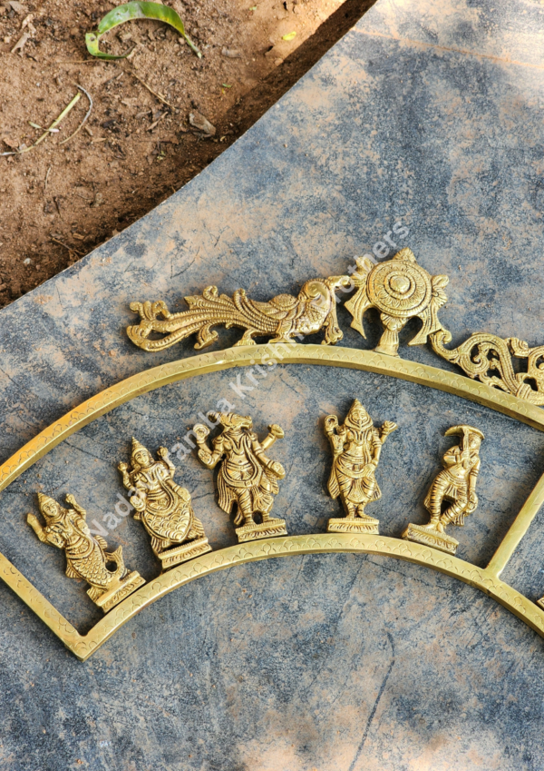 Dasavatharam Brass Wall Hanging II - Image 2