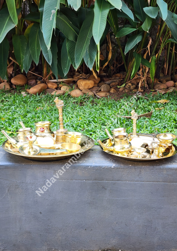 Brass Pooja Thali Set - Image 3