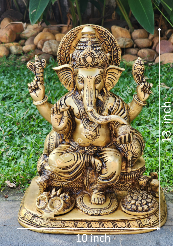 Shree Ganesha Idol 13inches - Image 2