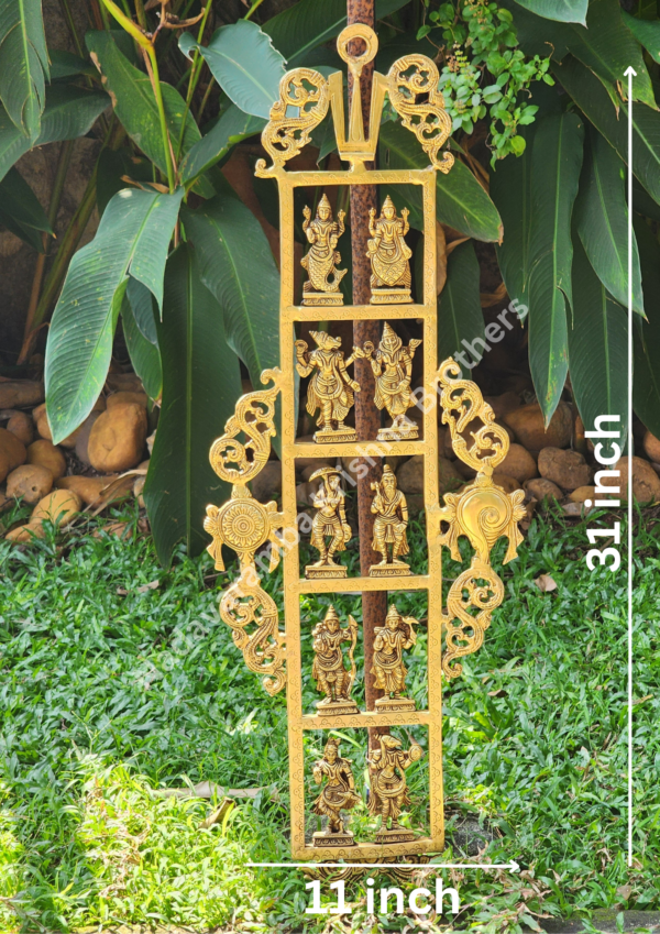 Dasavatharam Brass Wall Hanging III BS-AAB-DA-2 - Image 5