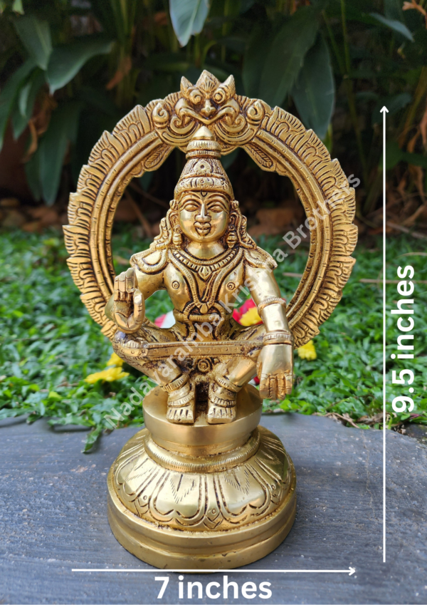 Sabarimala Ayyappa Swamy idol 9.5 inch - Image 5