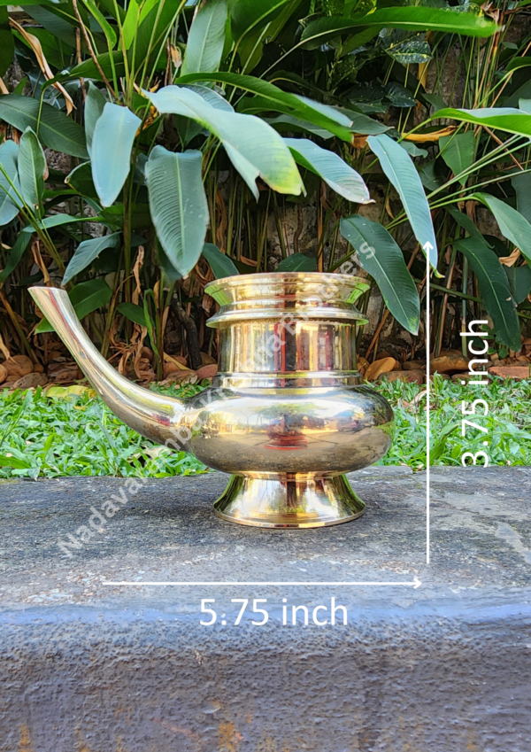 Brass Traditional Pooja Kindi - Image 6