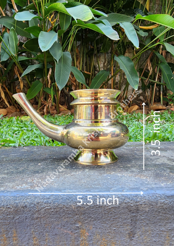 Brass Traditional Pooja Kindi - Image 5