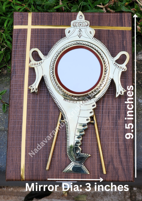 Aranmula Kannadi/Mirror with Stand 9.5 inches (Type II) - Image 2