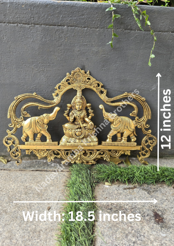 Brass Gajalakshmi Wall Decor - Image 2