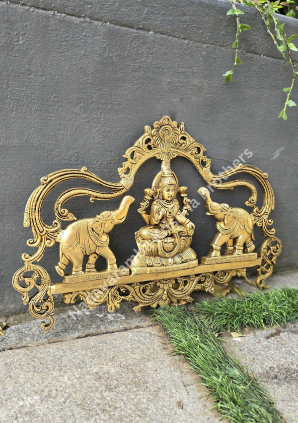 Brass Gajalakshmi Wall Decor - Image 3