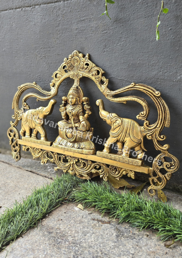 Brass Gajalakshmi Wall Decor - Image 4