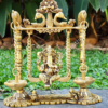 Shree Ganesh on Swing with Lamp
