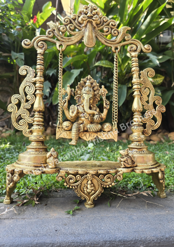 Lord Ganesha on Swing 19 inch