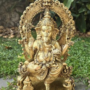Shree Ganesh Brass Idol - 18 inches